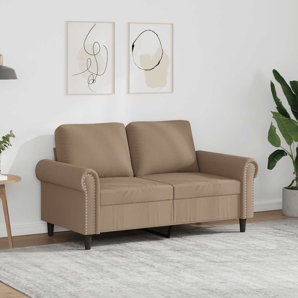 JUNG Vida 2-Sitzer-Sofa Cappuccino-Braun 120 cm Kunstleder