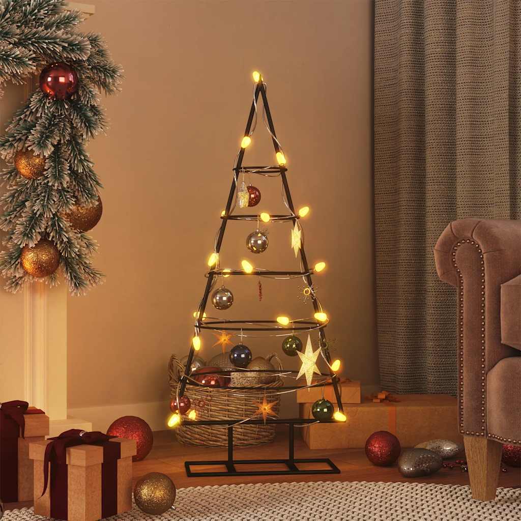 JUNG Vida Metall-Weihnachtsbaum für Dekorationen Schwarz 90 cm