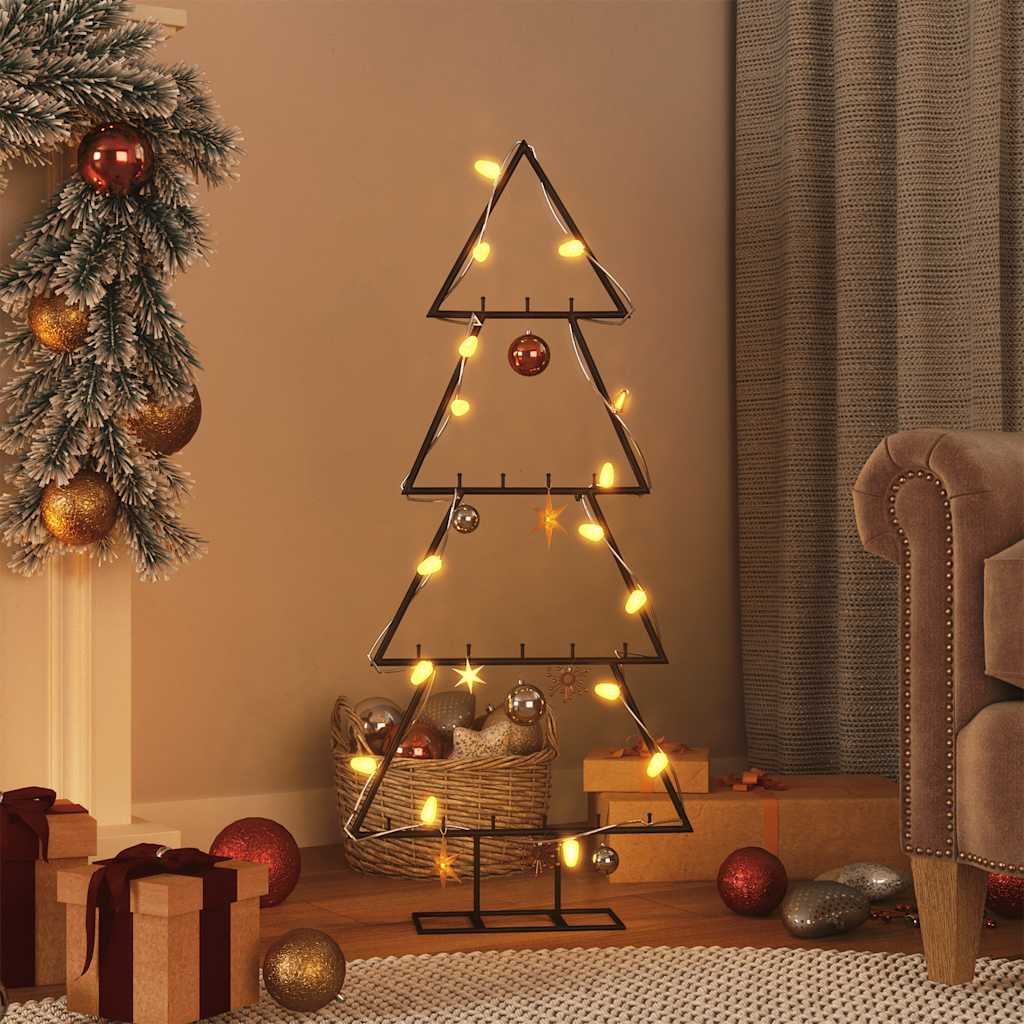 JUNG Vida Metall-Weihnachtsbaum für Dekorationen Schwarz 125 cm