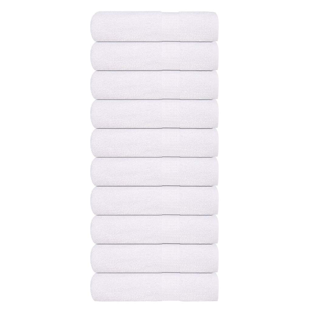 JUNG Vida Badetücher FROGN 10 Stk. Weiß 100x150 cm 360 g/m²
