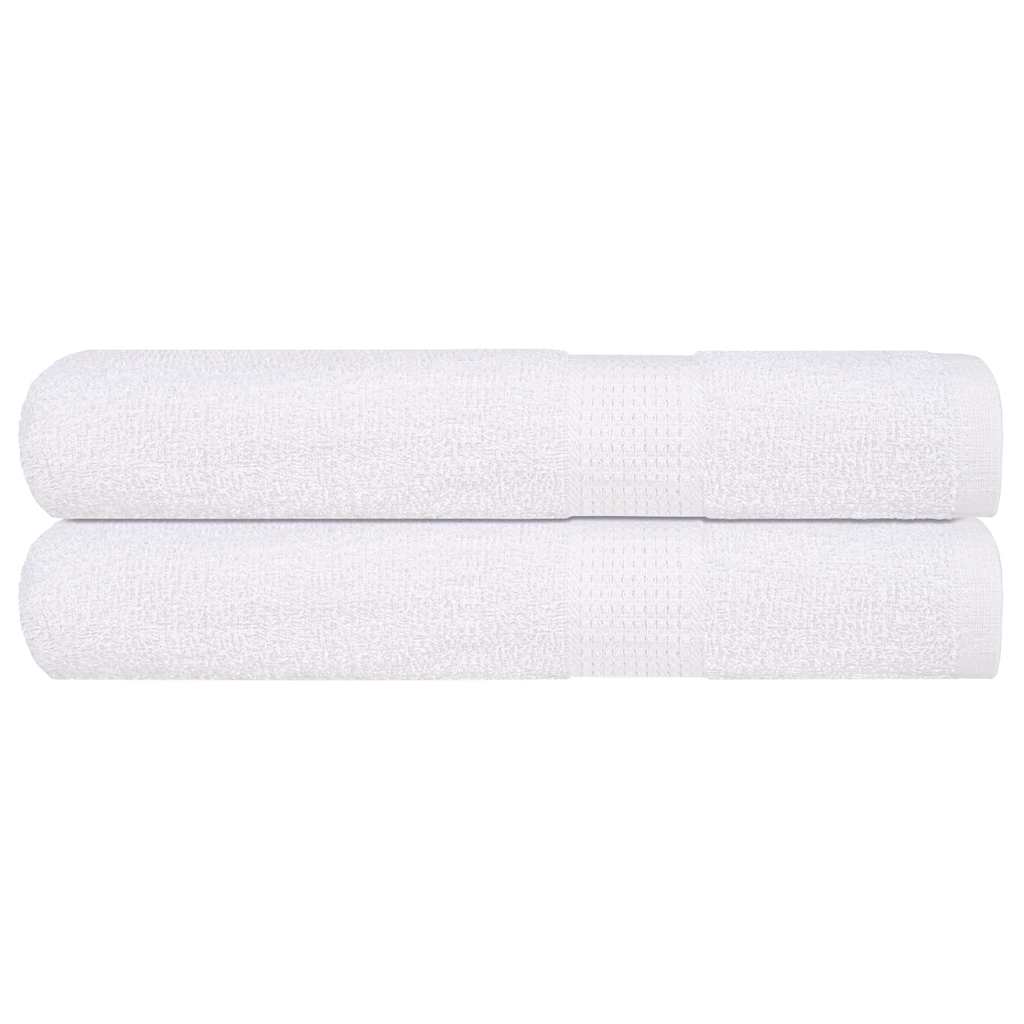 JUNG Vida Saunatücher FROGN 2 Stk. Weiß 80x200 cm 360 g/m²