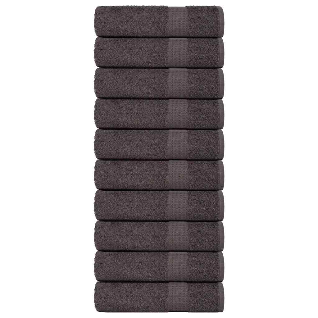 JUNG Vida Duschtücher FROGN 10 Stk. Anthrazit 70x140 cm 360 g/m²