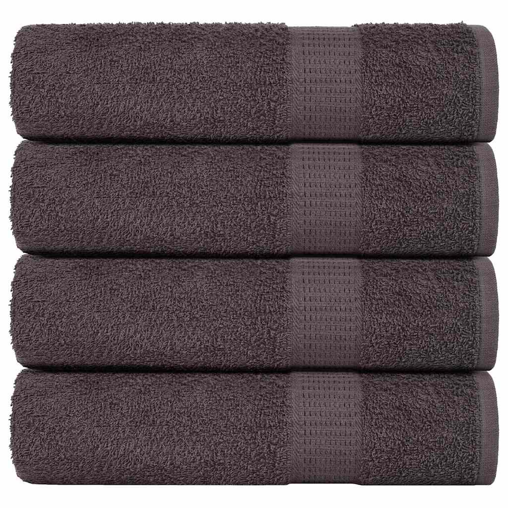 JUNG Vida Badetücher FROGN 4 Stk. Anthrazit 100x150 cm 360 g/m²