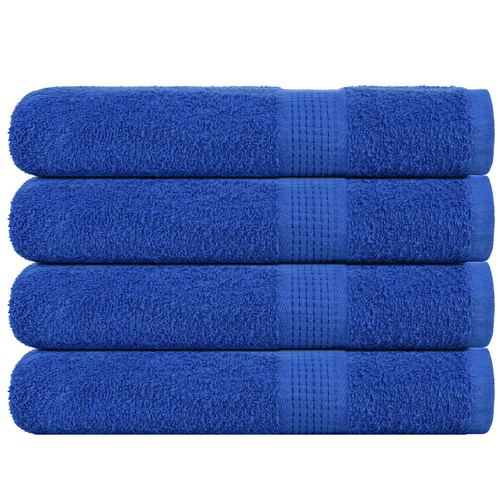 JUNG Vida Handtücher FROGN 4 Stk. Blau 100x200 cm 360 g/m²