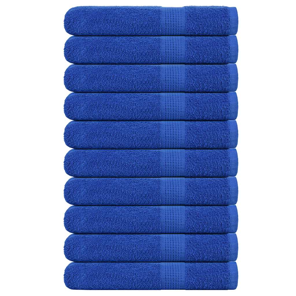 JUNG Vida Handtücher FROGN 10 Stk. Blau 100x200 cm 360 g/m²