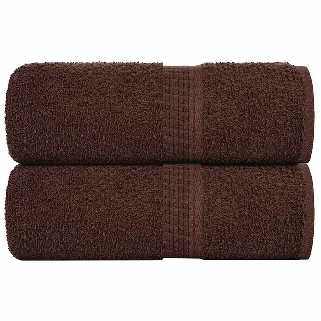 JUNG Vida Gästetücher FROGN 2 Stk. Braun 30x50 cm 360 g/m²