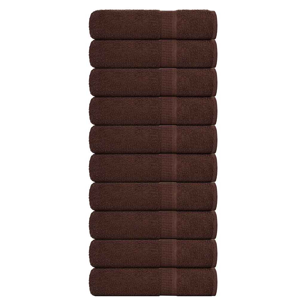 JUNG Vida Duschtücher FROGN 10 Stk. Braun 70x140 cm 360 g/m²
