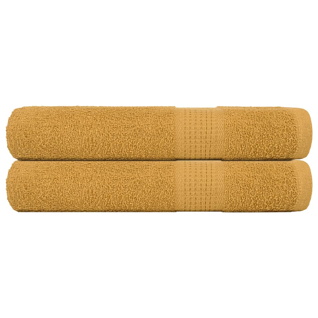 JUNG Vida Saunatücher FROGN 2 Stk. Gold 80x200 cm 360 g/m²