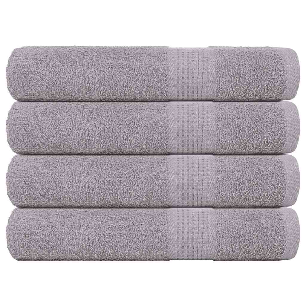 JUNG Vida Saunatücher FROGN 4 Stk. Grau 80x200 cm 360 g/m²