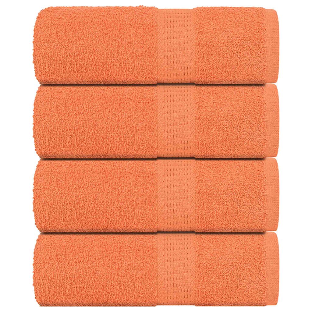 JUNG Vida Waschtücher FROGN 4 Stk. Orange 30x30 cm 360 g/m²