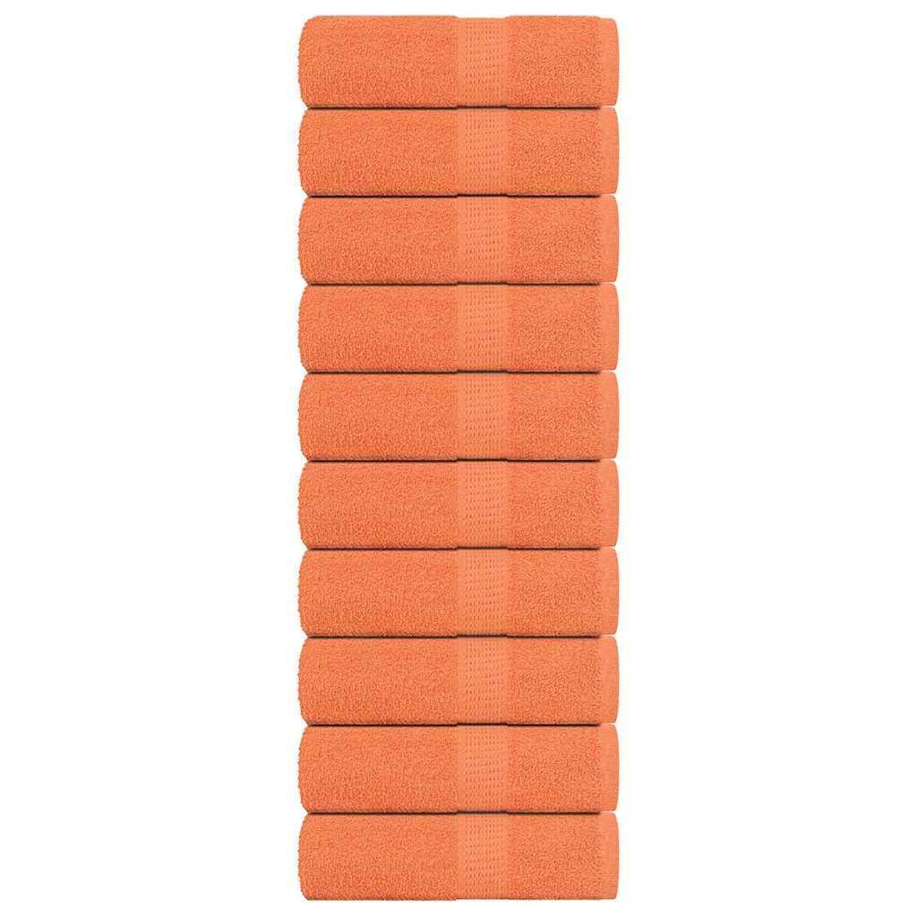JUNG Vida Waschtücher FROGN 10 Stk. Orange 30x30 cm 360 g/m²