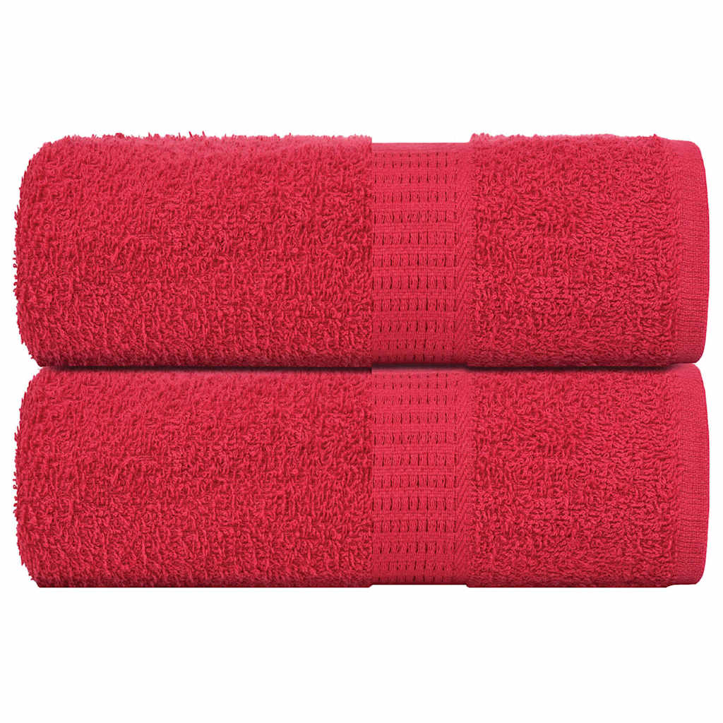 JUNG Vida Waschtücher FROGN 2 Stk. Rot 30x30 cm 360 g/m²