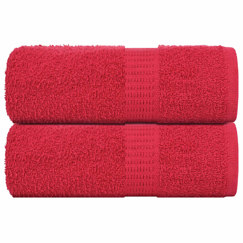 JUNG Vida Gästetücher FROGN 2 Stk. Rot 30x50 cm 360 g/m²