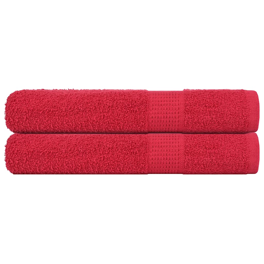 JUNG Vida Saunatücher FROGN 2 Stk. Rot 80x200 cm 360 g/m²