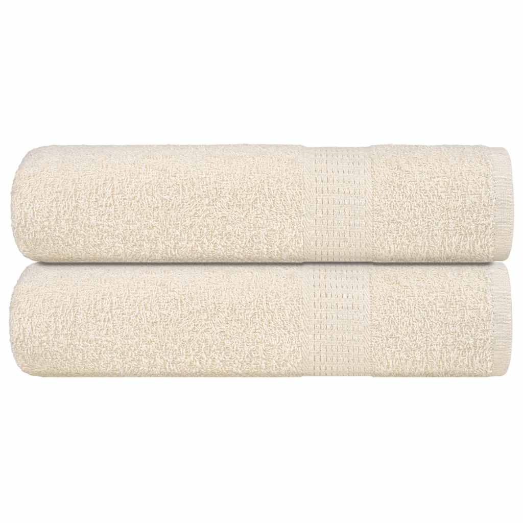 JUNG Vida Duschtücher FROGN 2 Stk. Creme 70x140 cm 360 g/m²