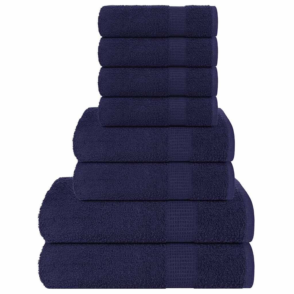 JUNG Vida 8-tlg. Handtuch-Set FROGN Marineblau 360 g/m²