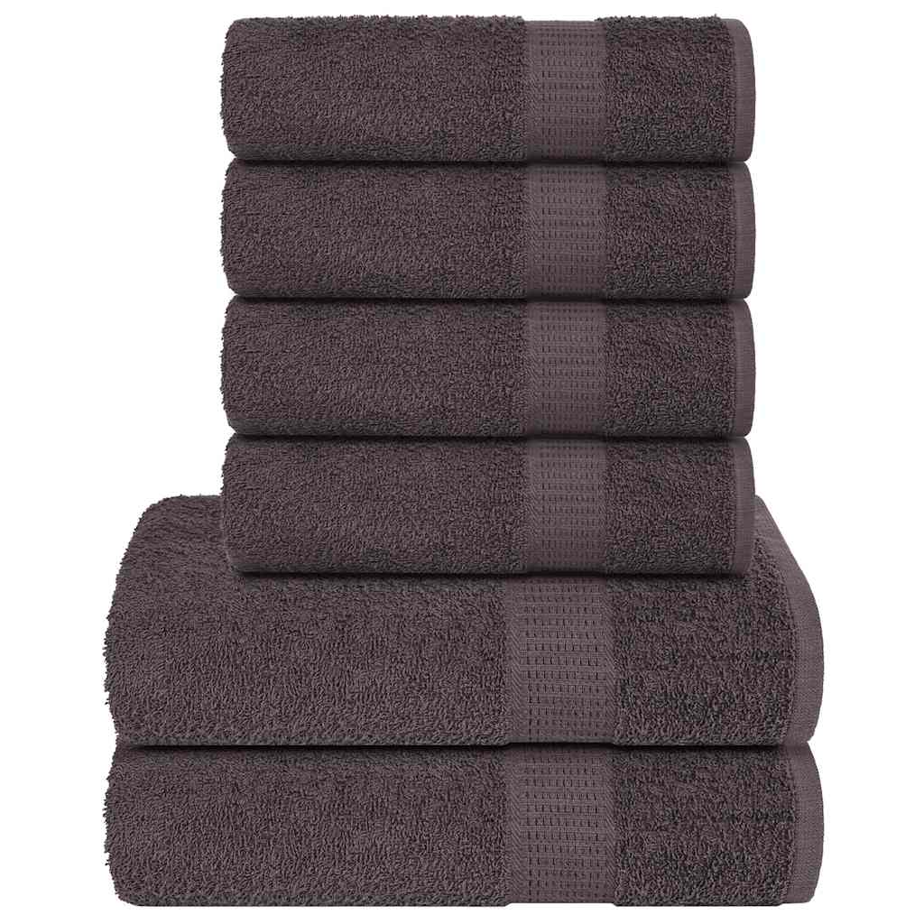 JUNG Vida 6-tlg. Handtuch-Set FROGN Anthrazit 360 g/m²