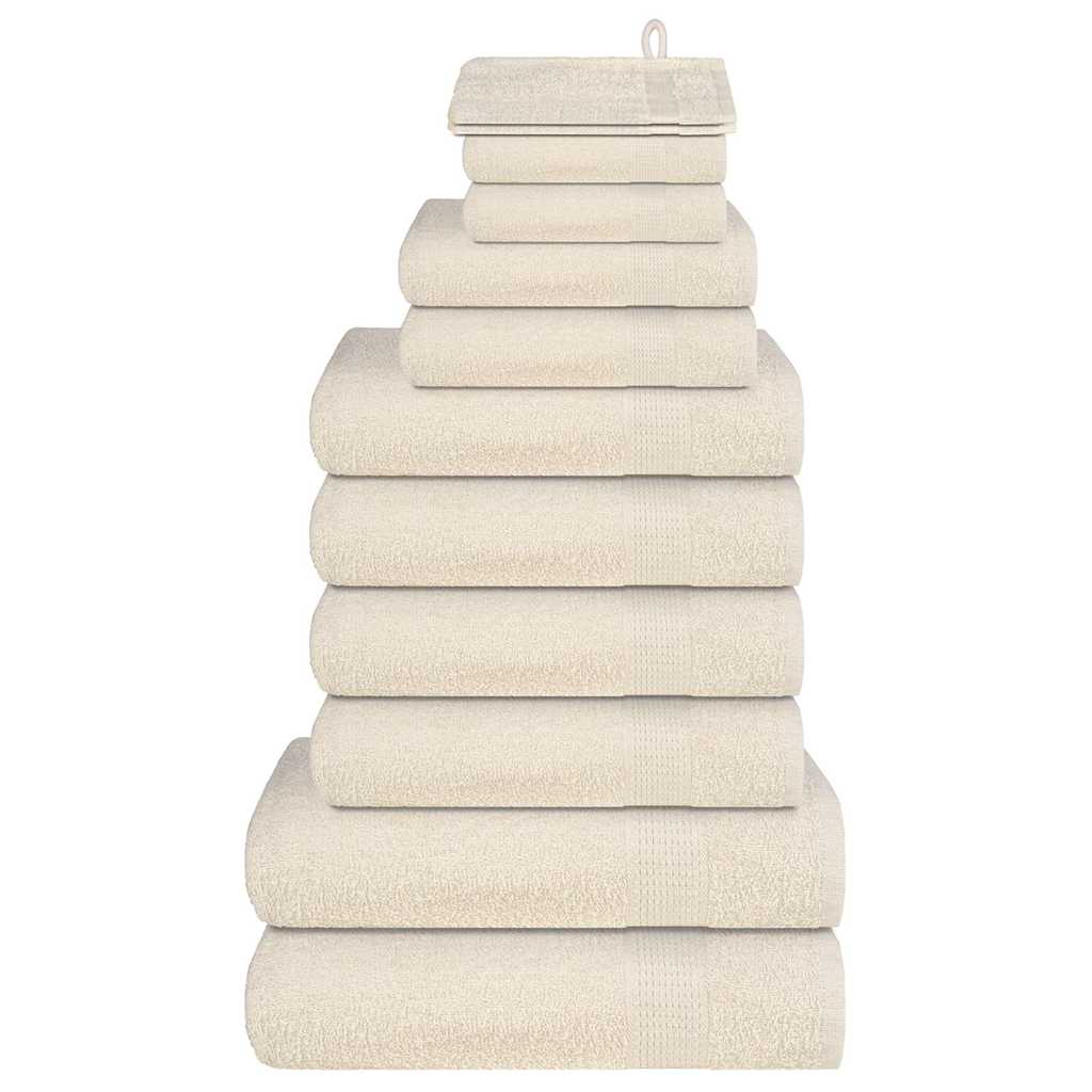 JUNG Vida 12-tlg. Handtuch-Set FROGN Creme 360 g/m²
