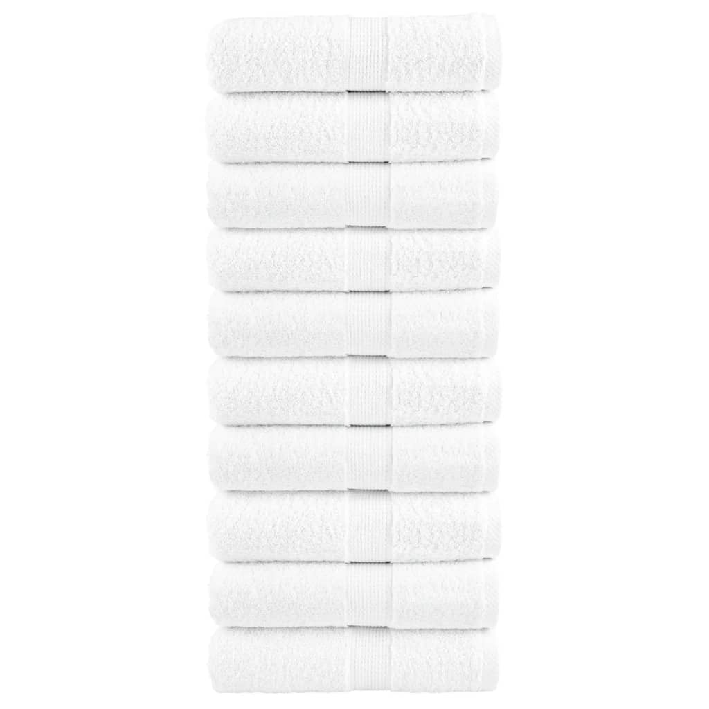 JUNG Vida Premium-Waschtücher SOLUND 10 Stk. Weiß 30x30 cm 600 g/m²