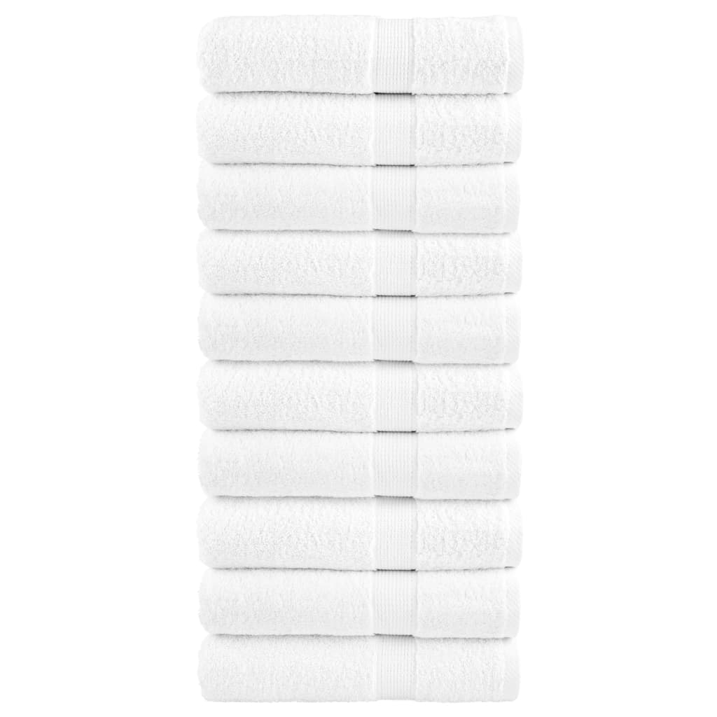 JUNG Vida Premium Duschtücher SOLUND 10 Stk. Weiß 70x140 cm 600 g/m²