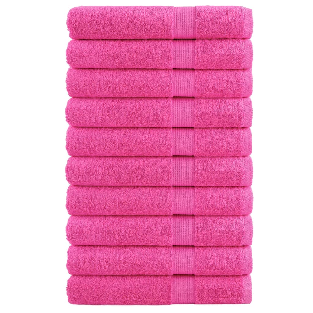 JUNG Vida Premium-Saunatücher SOLUND 10 Stk. Rosa 80x200 cm 600 g/m²