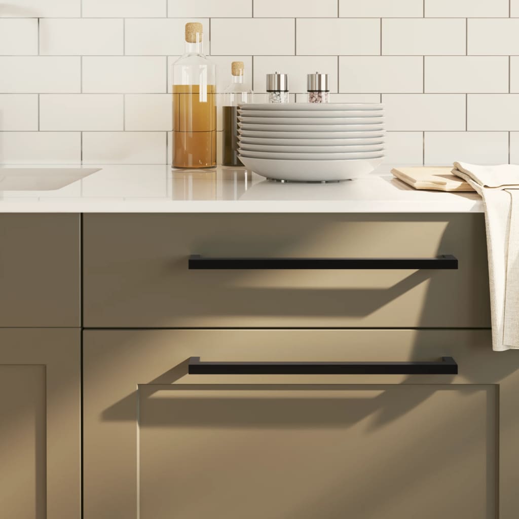 JUNG Vida Möbelgriffe 20 Stk. Schwarz 320 mm Edelstahl