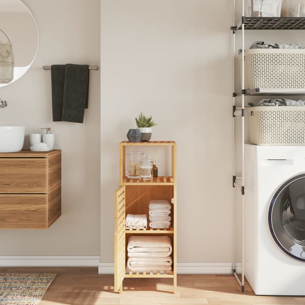 JUNG Vida Badezimmerschrank mit Ablage 36x33x87 cm Bambus