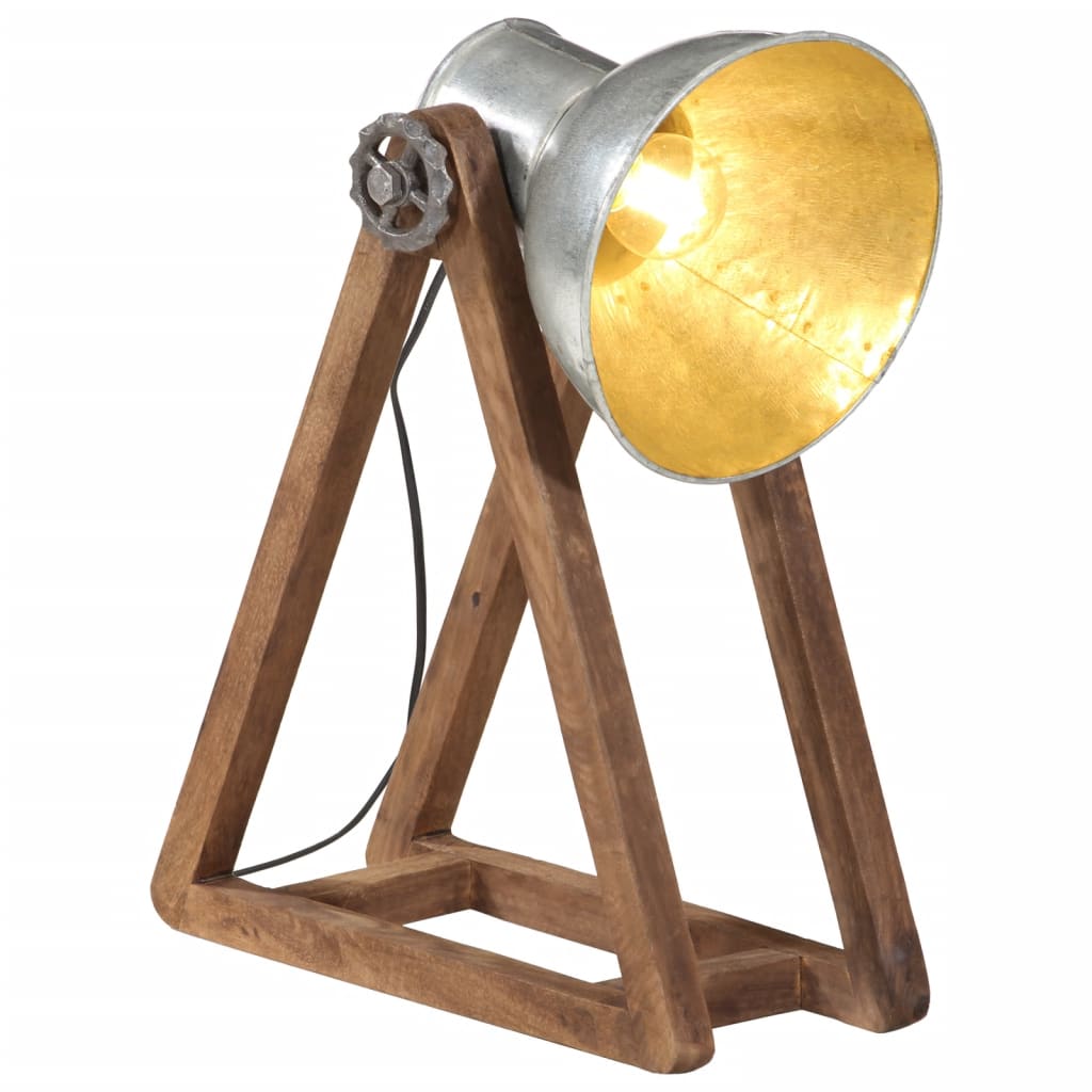 JUNG Vida Schreibtischlampe 25 W Vintage-Silbern 30x17x40 cm E27