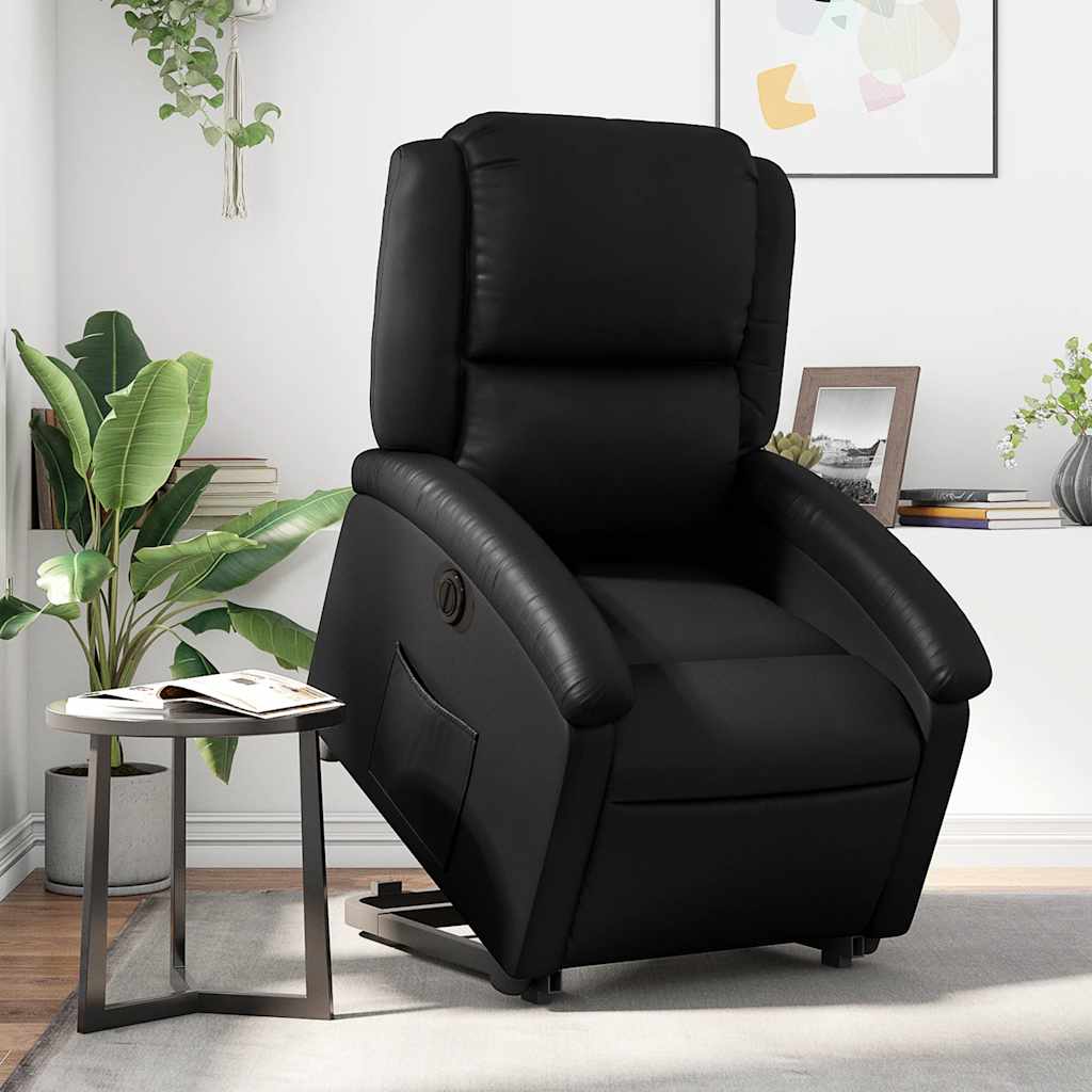 JUNG Vida Relaxsessel mit Aufstehhilfe Elektrisch Schwarz Kunstleder