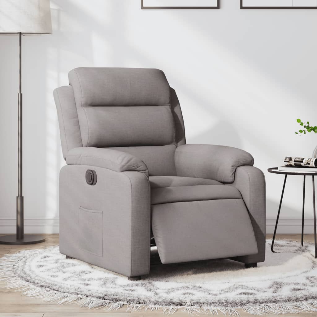 JUNG Vida Relaxsessel Elektrisch Taupe Stoff