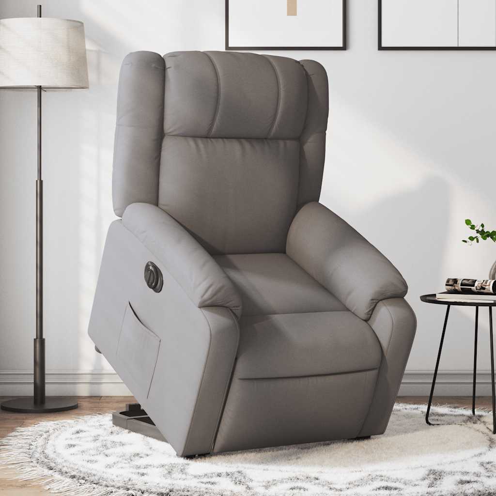 JUNG Vida Relaxsessel mit Aufstehhilfe Elektrisch Taupe Stoff