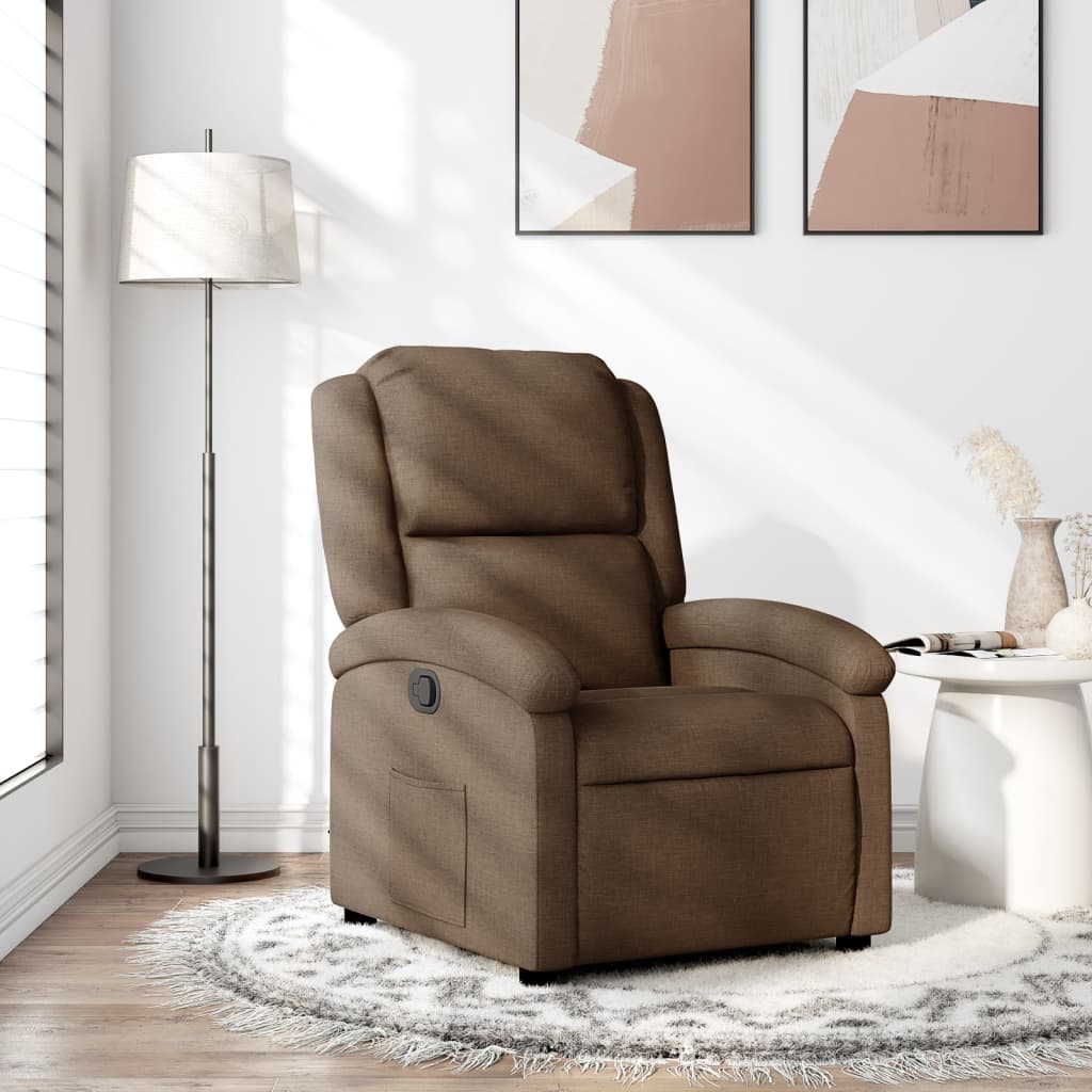 JUNG Vida Relaxsessel Braun Stoff