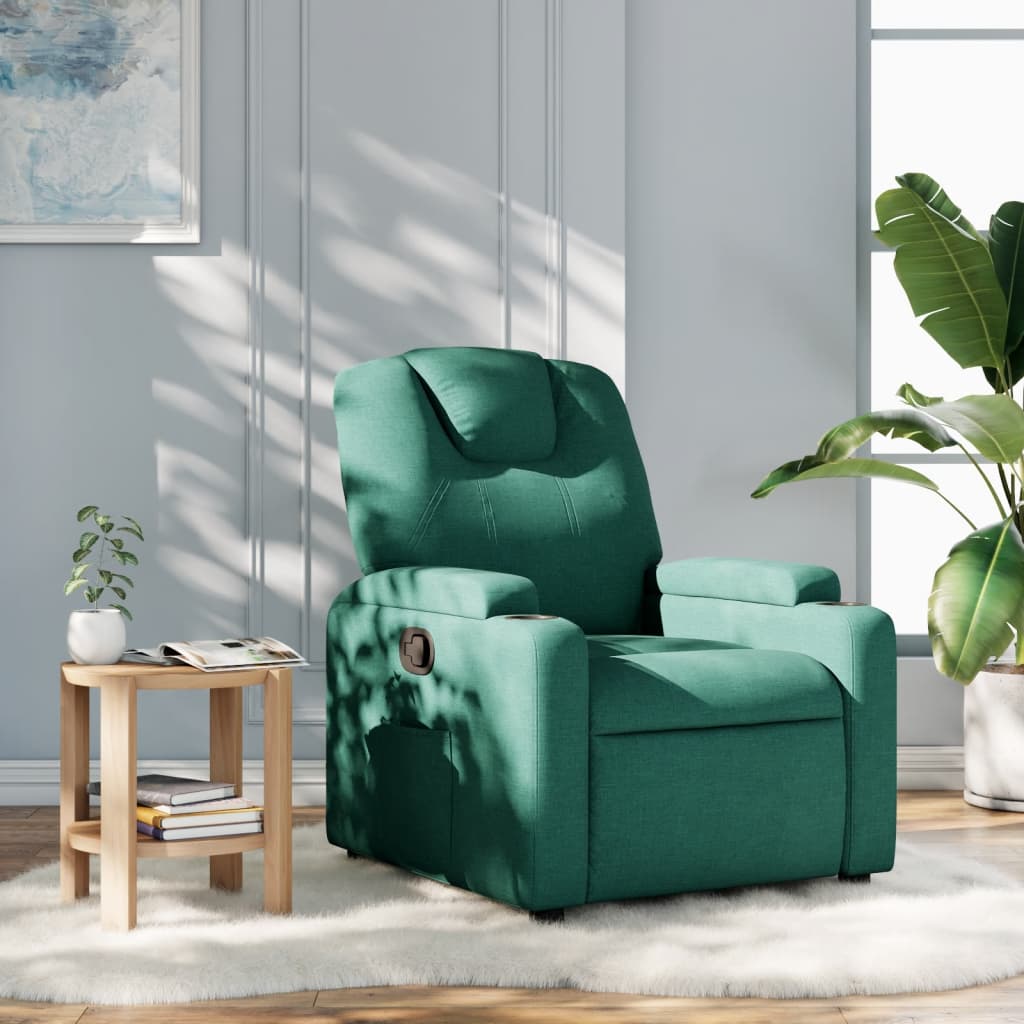 JUNG Vida Relaxsessel Dunkelgrün Stoff