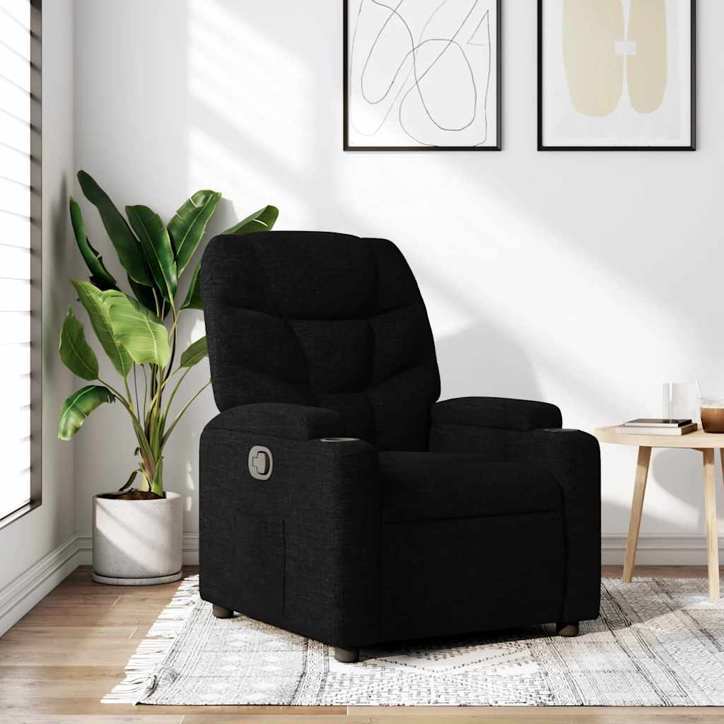 JUNG Vida Relaxsessel Schwarz Stoff