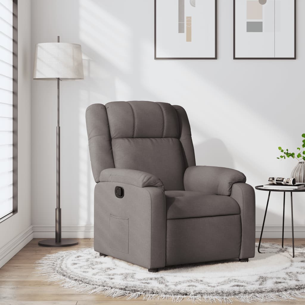 JUNG Vida Relaxsessel Taupe Stoff
