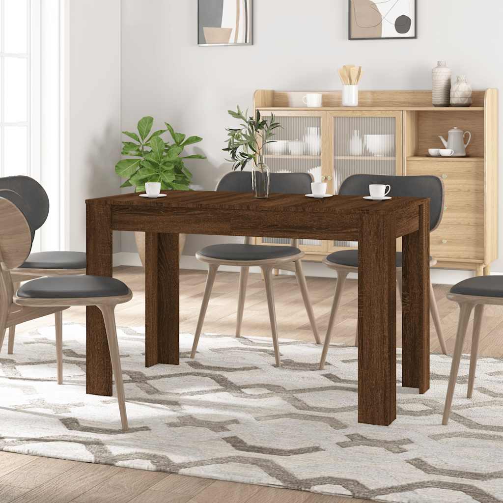 JUNG Vida Esstisch Braun Eichen-Optik 120x60x76 cm Holzwerkstoff