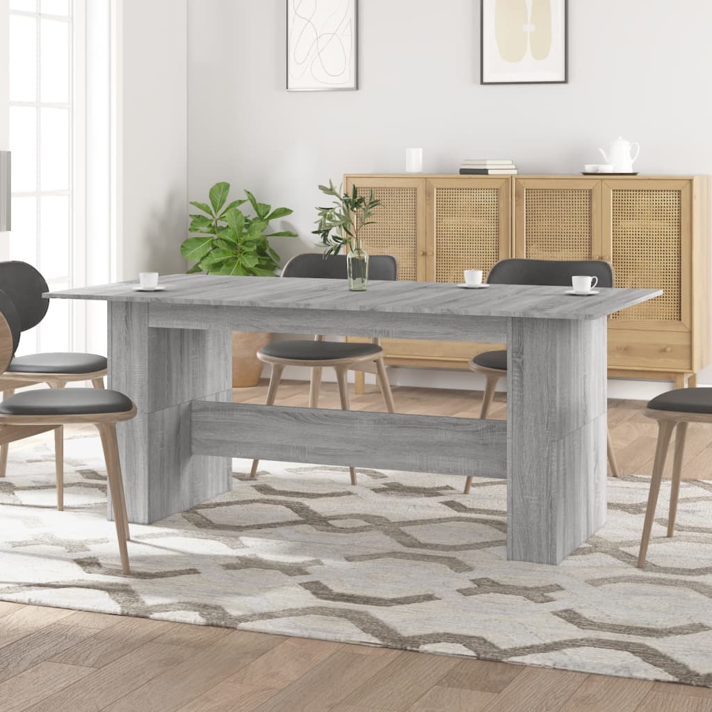 JUNG Vida Esstisch Grau Sonoma 180x90x76 cm Holzwerkstoff