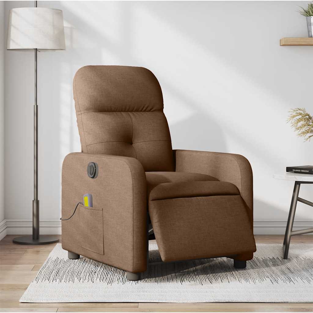 JUNG Vida Massagesessel Elektrisch Braun Stoff