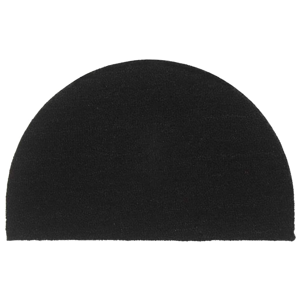 JUNG Vida Fußmatte Schwarz Halbrund 50x80 cm Kokosfaser Getuftet