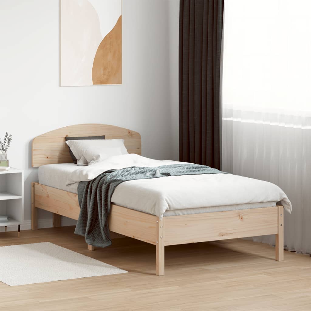 JUNG Vida Massivholzbett ohne Matratze 75x190 cm Kiefernholz