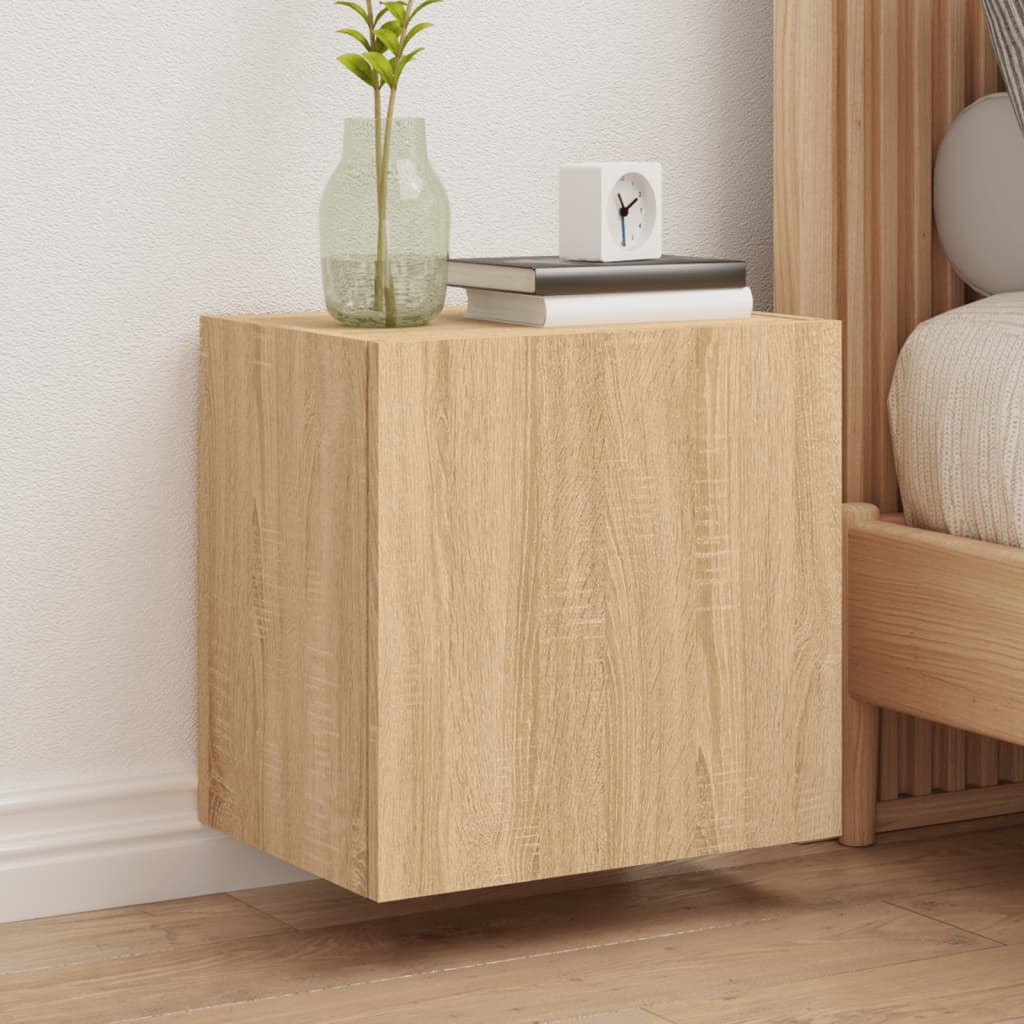 JUNG Vida TV-Wandschränke 2 Stk. Sonoma-Eiche 40,5x30x40 cm Holzwerkstoff
