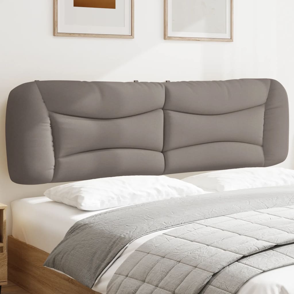 JUNG Vida Kopfteil-Kissen "Hvar" Taupe 180 cm Stoff