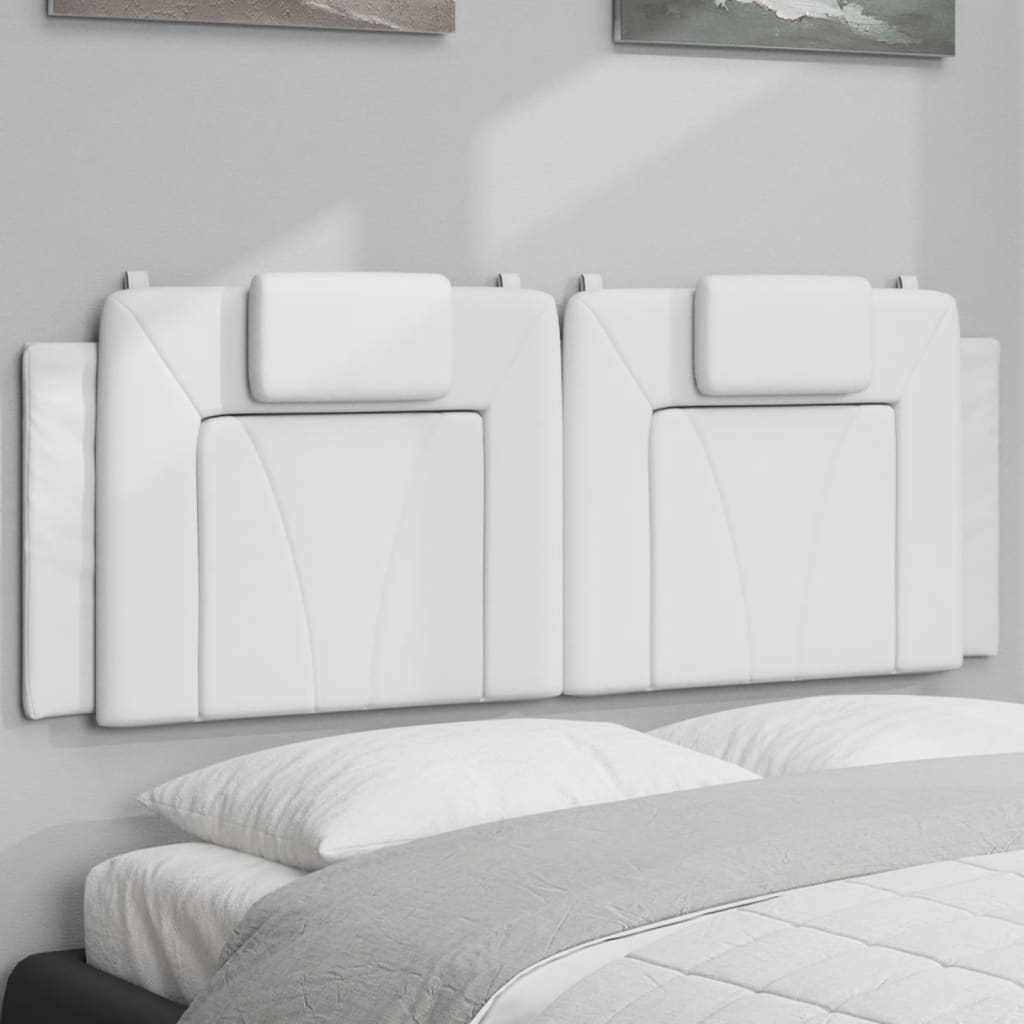 JUNG Vida Kopfteil-Kissen "Viana" Weiß 140 cm Kunstleder