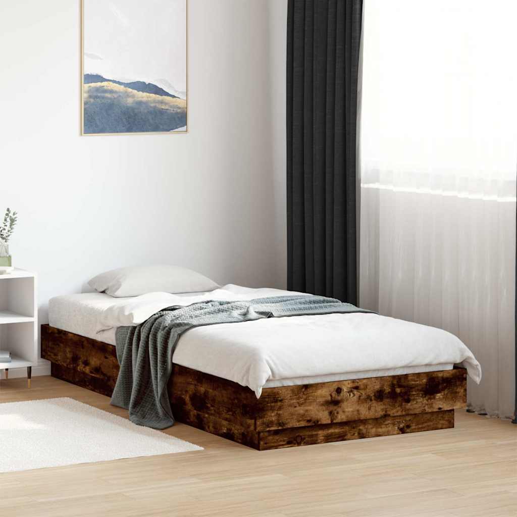 JUNG Vida Bettgestell ohne Matratze Räuchereiche 90x190 cm Holzwerkstoff