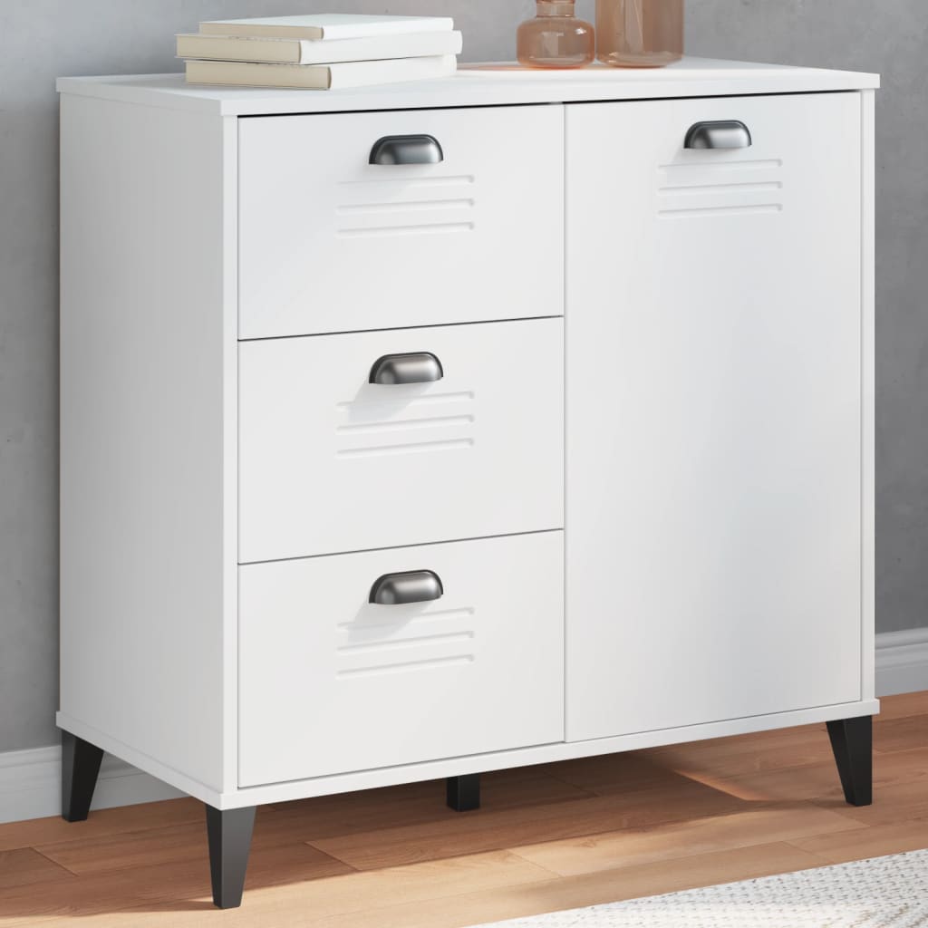 JUNG Vida Sideboard VIKEN Weiß 80x40x80 cm Holzwerkstoff