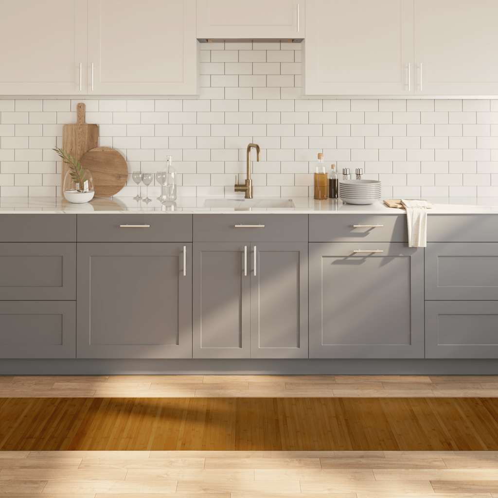 JUNG Vida Teppich Rechteckig Braun 60x400 cm Bambus