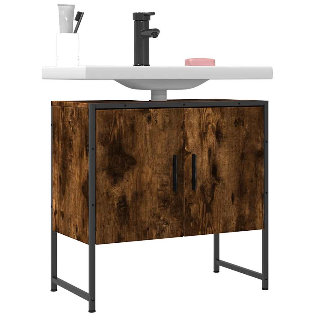 JUNG Vida Waschbeckenunterschrank Räuchereiche 60x33x60 cm Holzwerkstoff