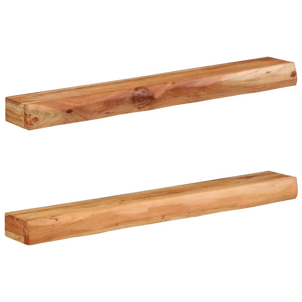 JUNG Vida Wandregale 2 Stk. 100x17x8 cm Massivholz Akazie