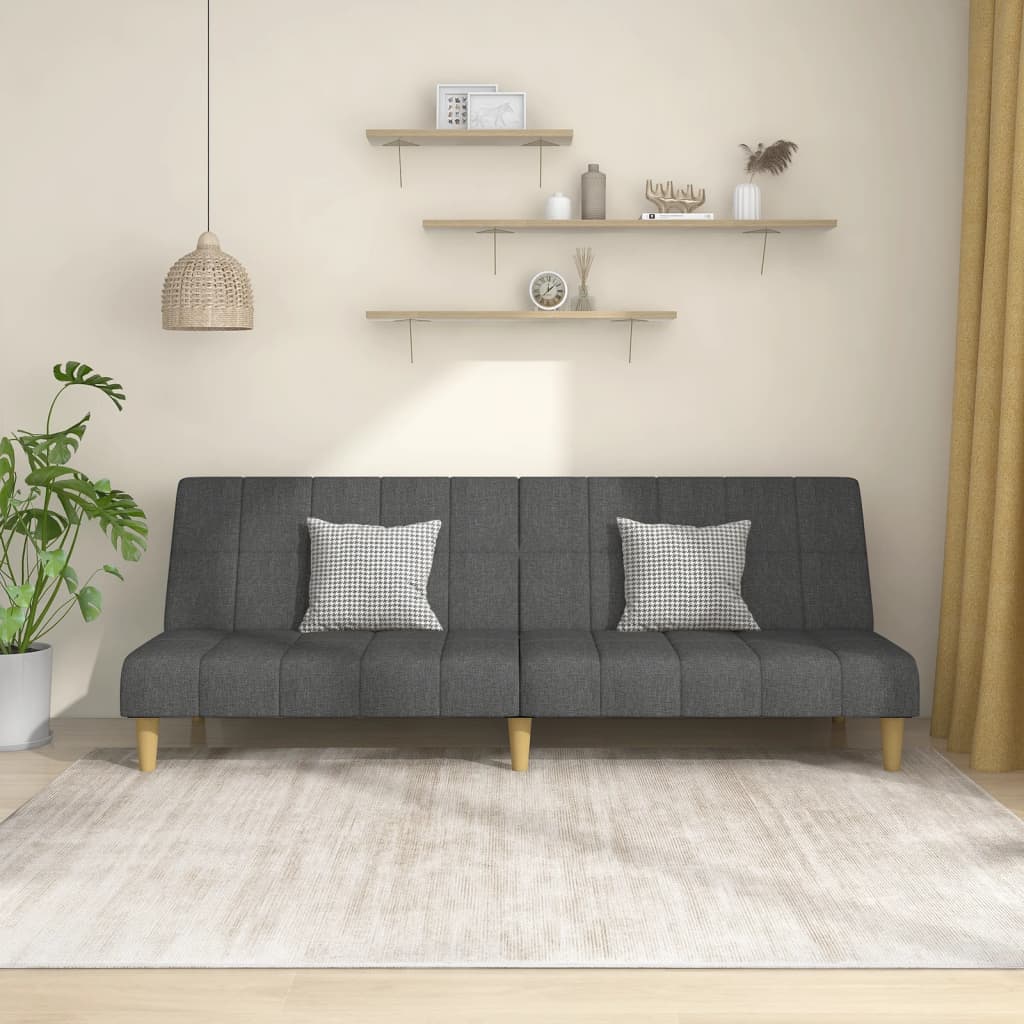 JUNG Vida Schlafsofa 2-Sitzer Dunkelgrau Stoff