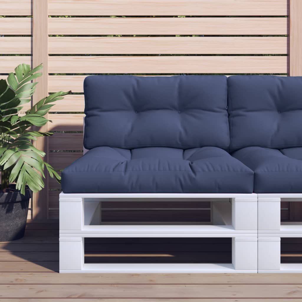 JUNG Vida Palettenkissen 2 Stk. Marineblau Stoff